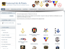 Tablet Screenshot of fraternalart.com